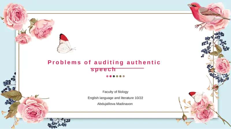 Problemsofauditingauthenticspeech 1