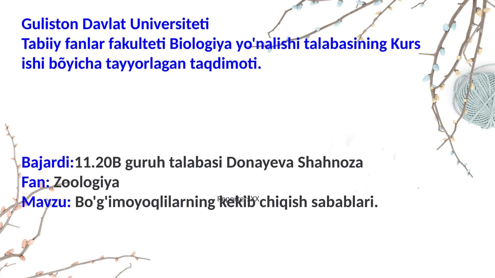 Bo'g'imoyoqlilarning kekibchiqish sabablari 1