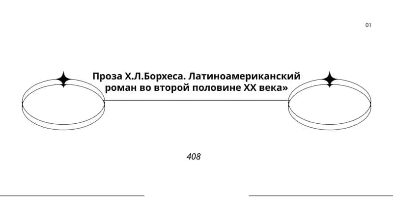 Проза Х.Л.Борхеса. Латиноамериканский роман во второй половине ХХ века 1