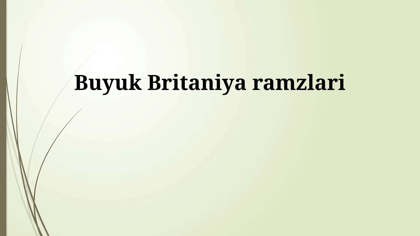 Buyuk Britaniya ramzlari 1
