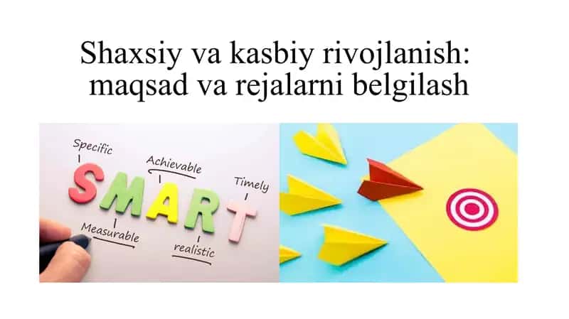 Shaxsiy va kasbiy rivojlanish 1