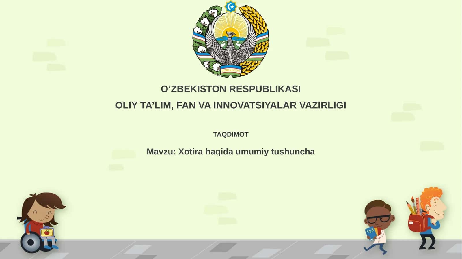 Xotira turlari va jarayonlari 1