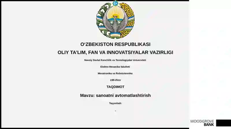 Sanoatni avtomatlashtirish
