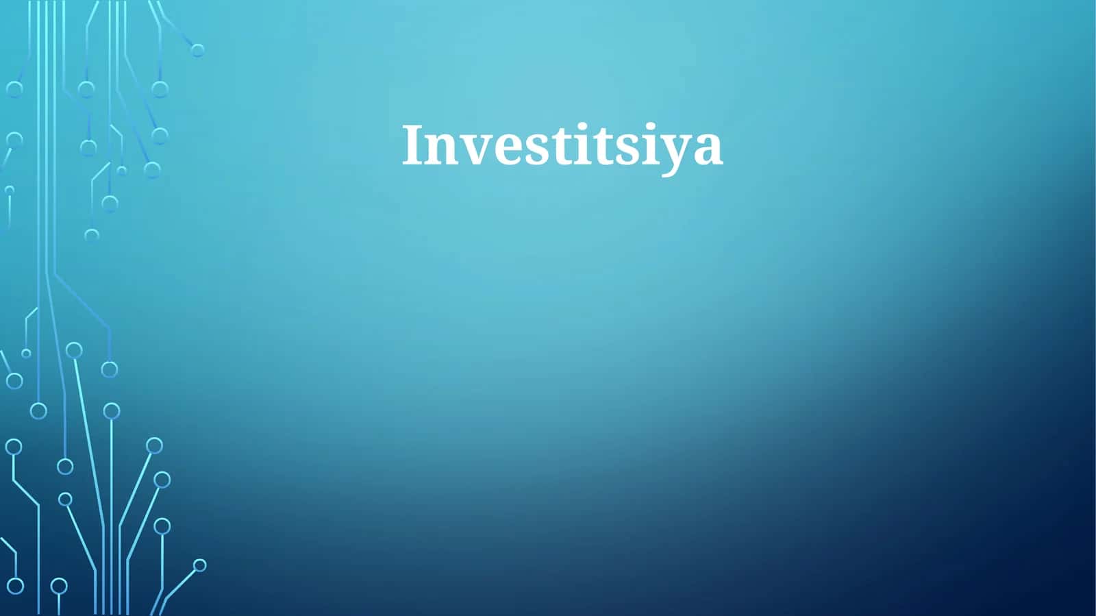Investitsiya 1