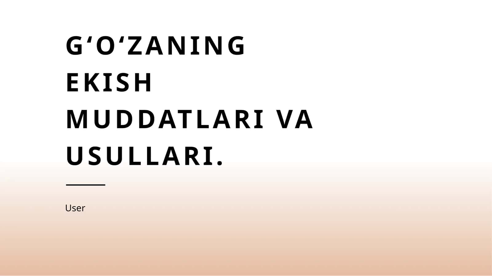 Gʻoʻzaning ekish muddatlari va usullari 1