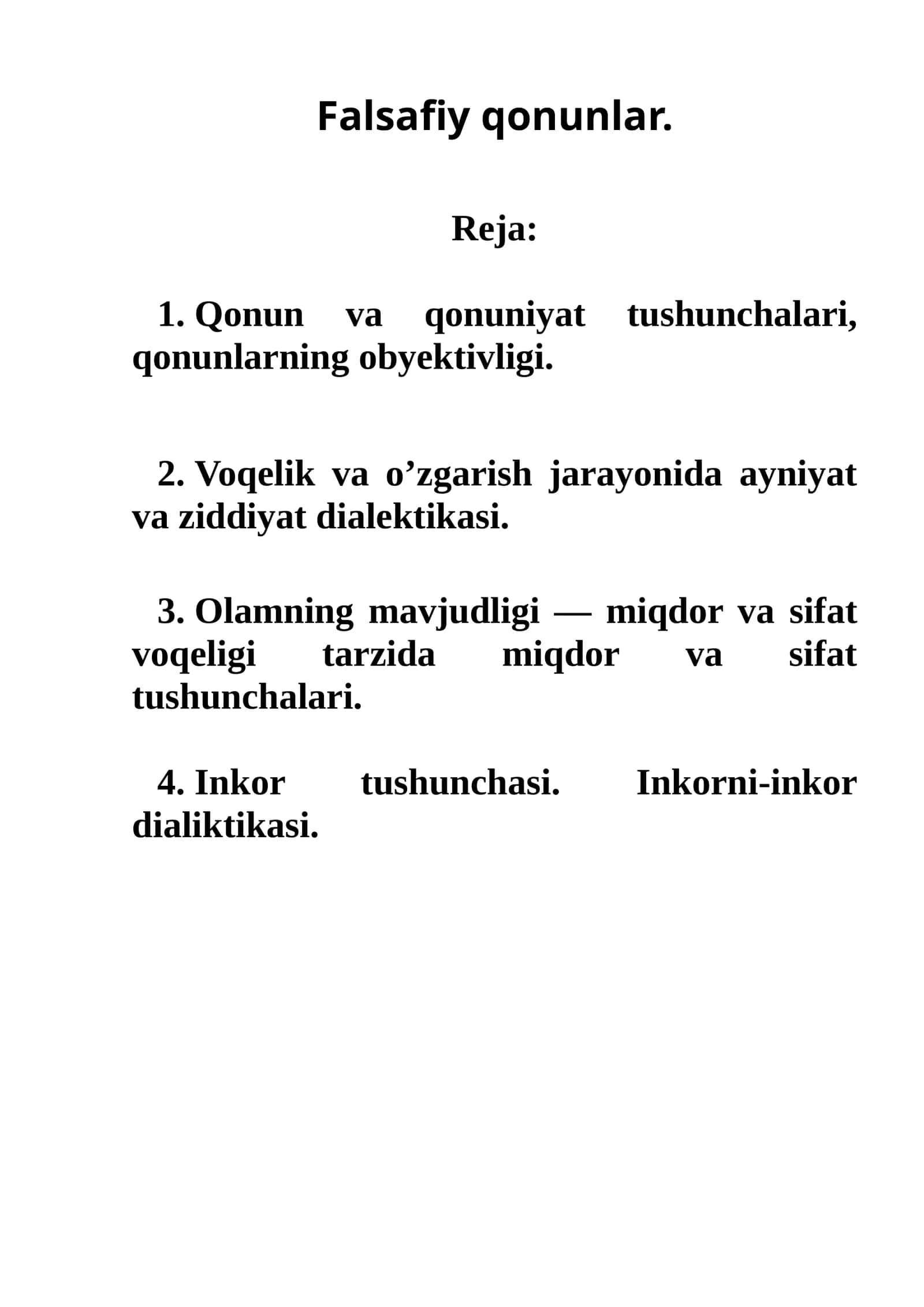 Falsafiy qonunlar 1
