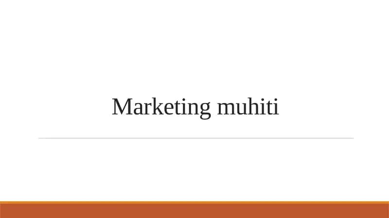 Marketing axboroti tizimi 1