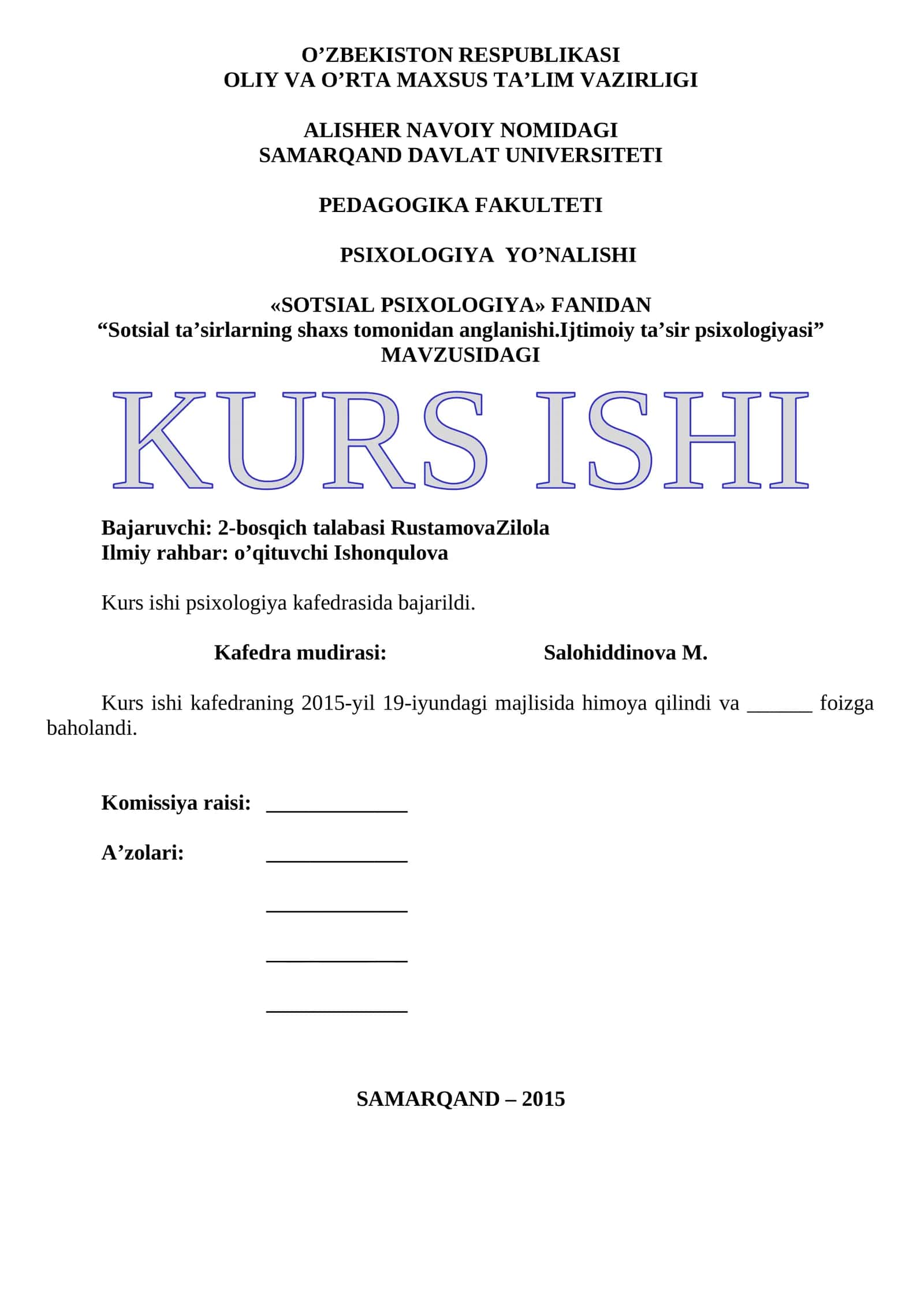 Sotsial ta’sirlarning shaxs tomonidan anglanishi.Ijtimoiy ta’sir psixologiyasi 1