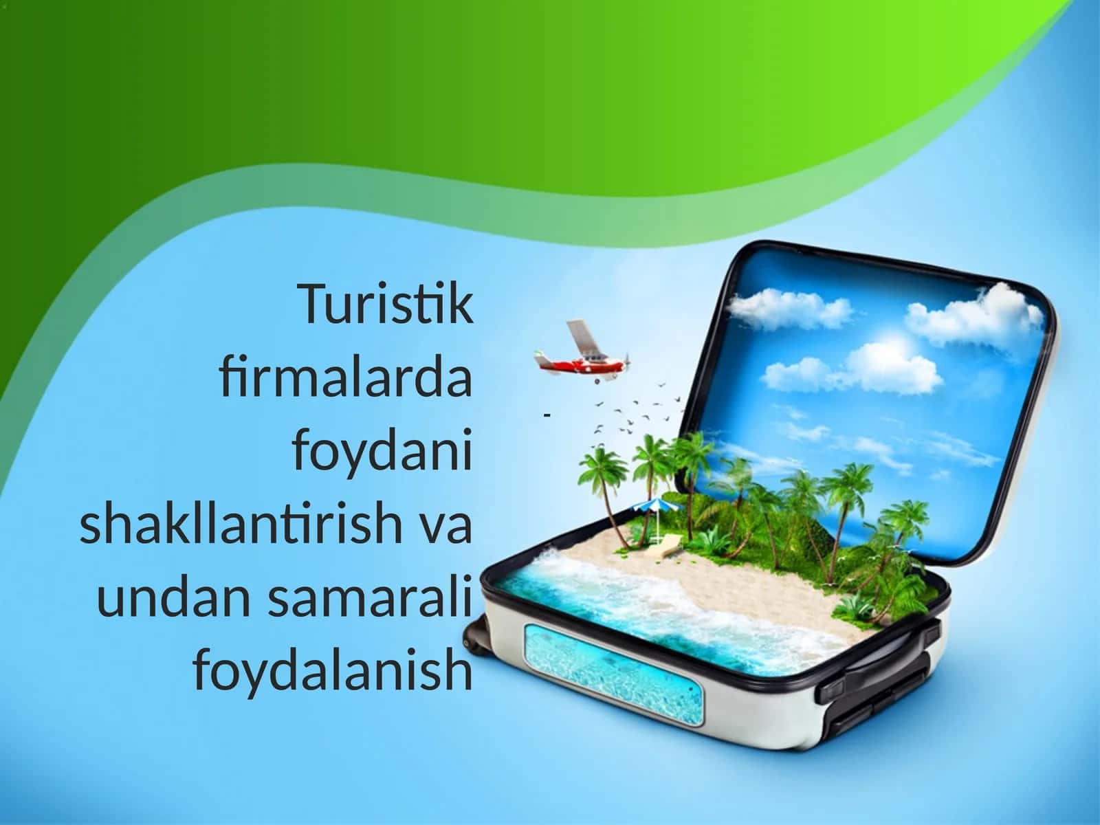 Turistik firmalarda foydani shakllantirish va undan samarali foydalanish 1