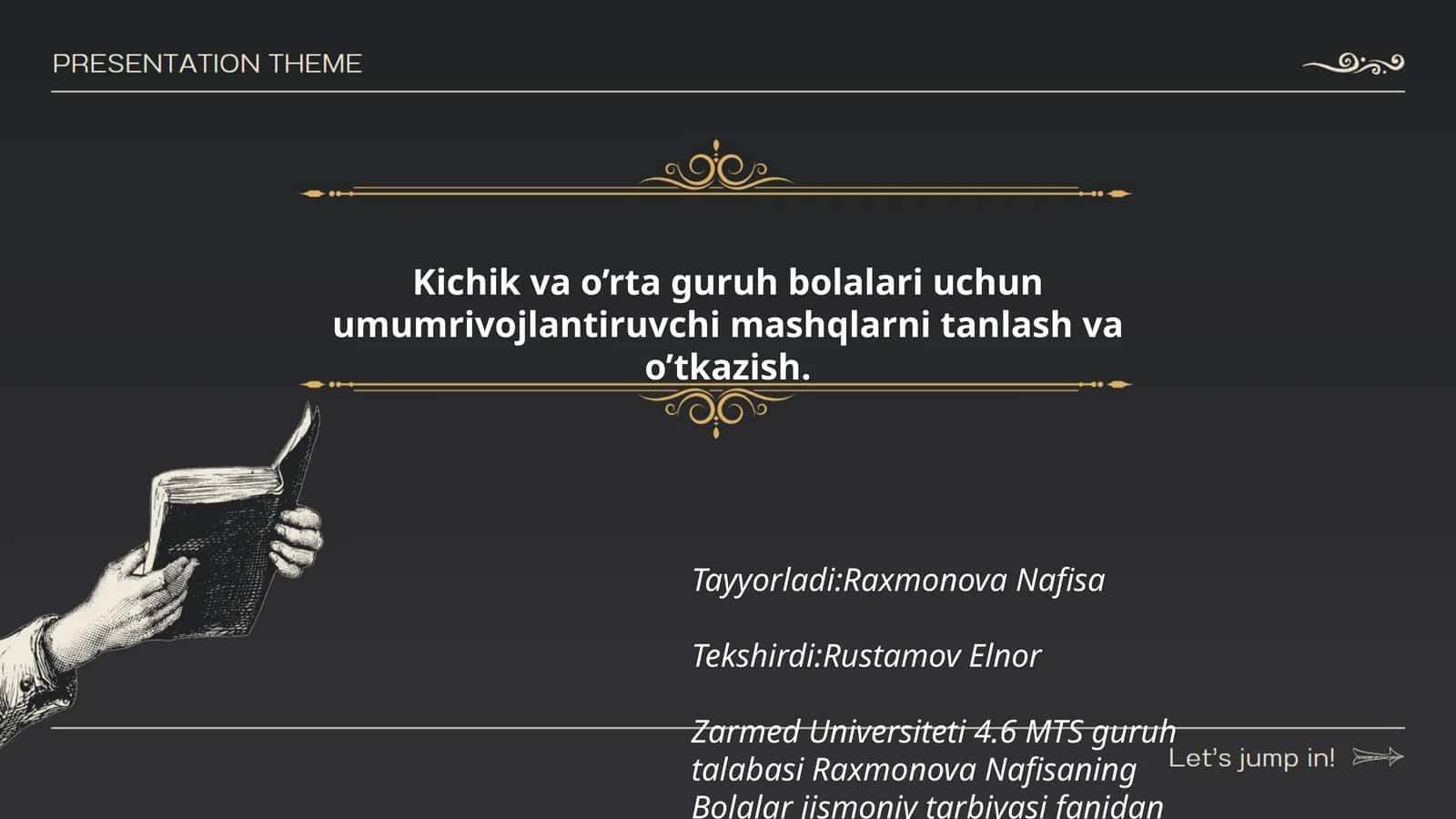 Bolalar jismoniy tarbiyasi mashqlari 1