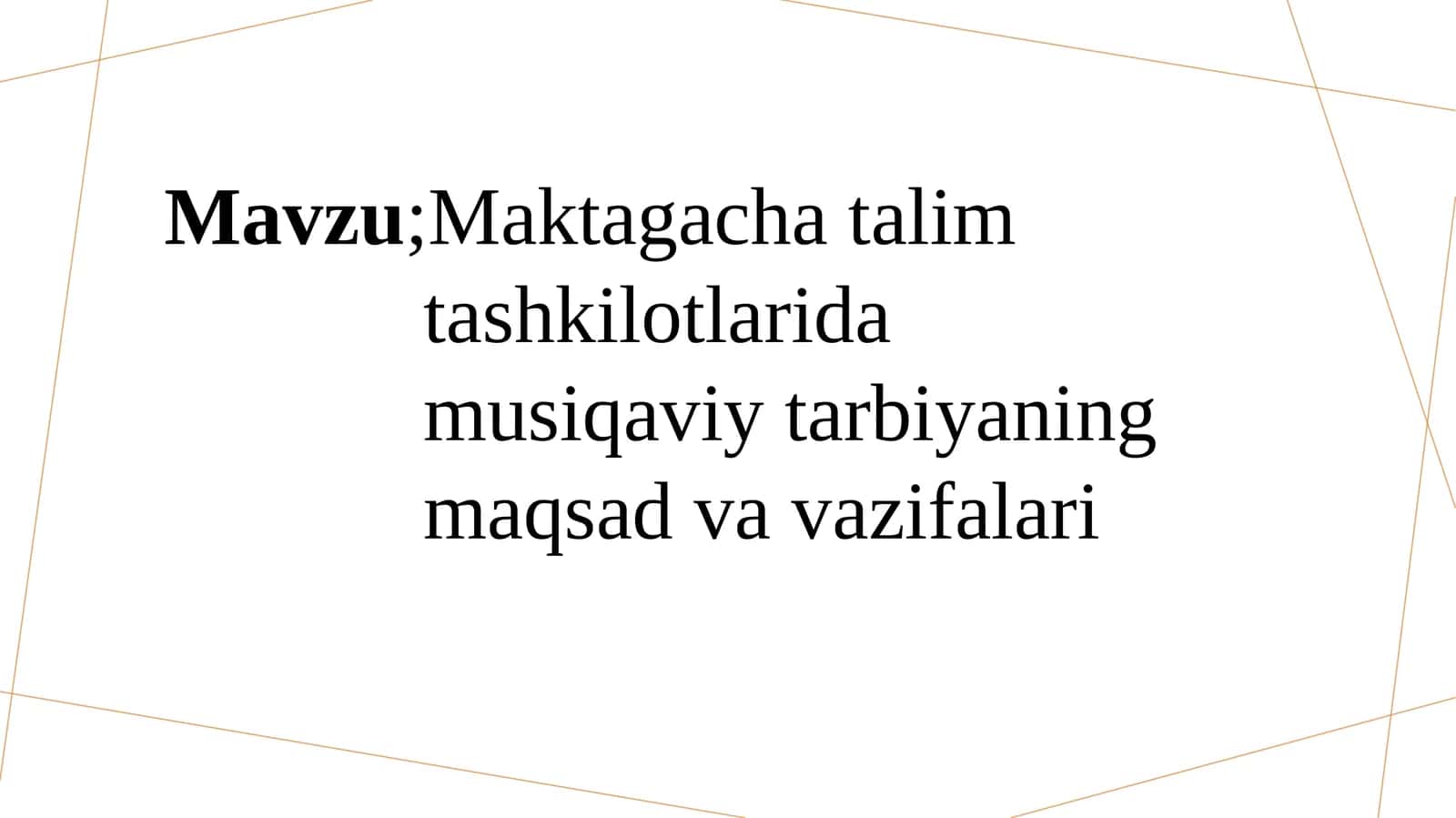 Maktabgacha ta'limda musiqa va tarbiya 1