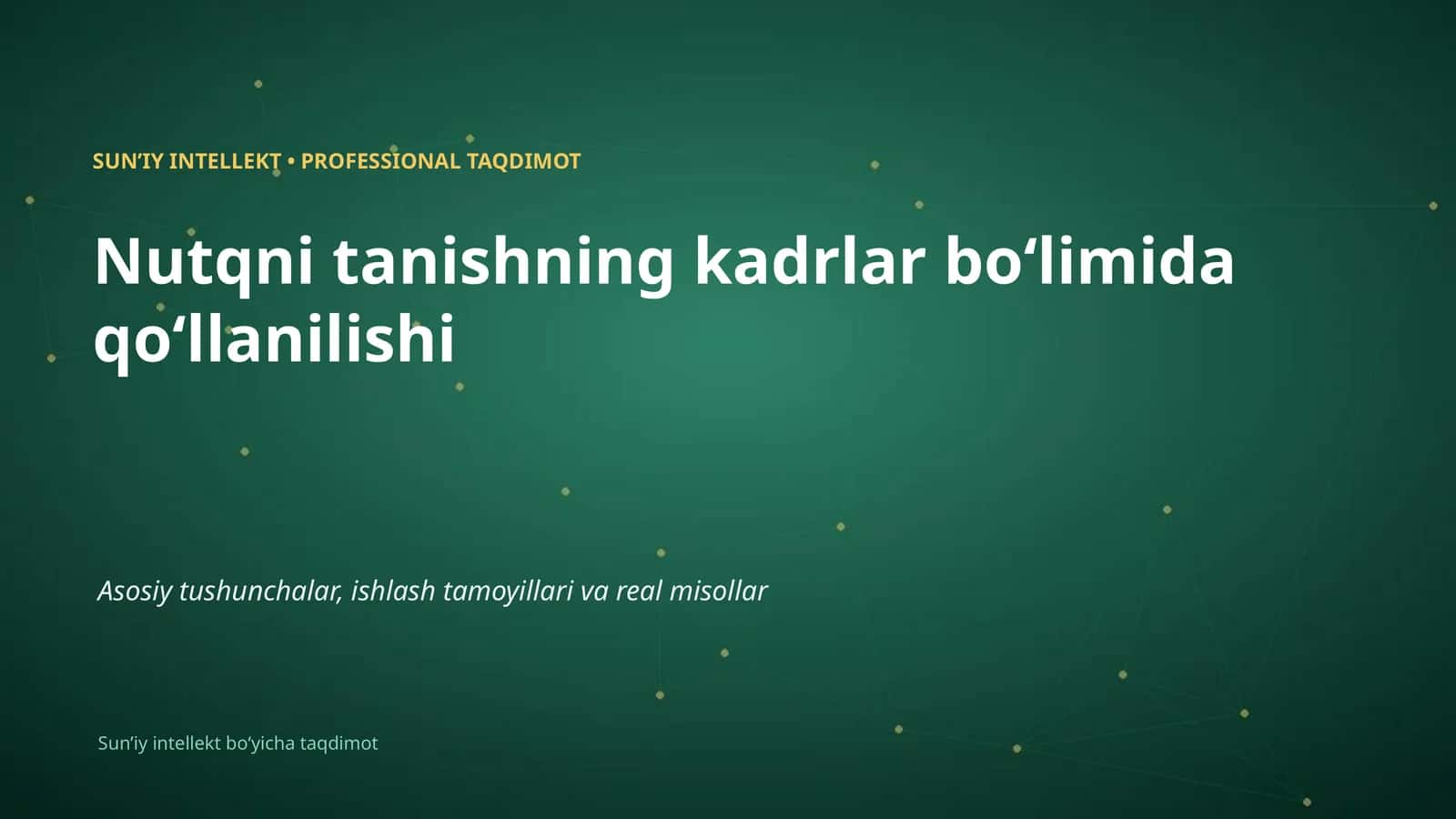 Nutqni tanishning kadrlar boʻlimida qoʻllanilishi 1
