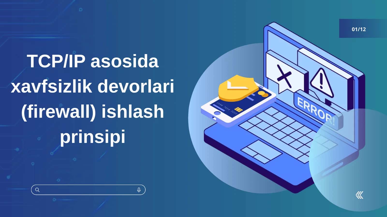 Xavfsizlik devorlari (firewall) ishlash prinsipi 1