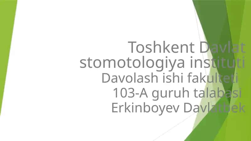 Buxoro davlatidagi tibbiyot. Abu Ali Ibn Sino hayoti va ijodi 1