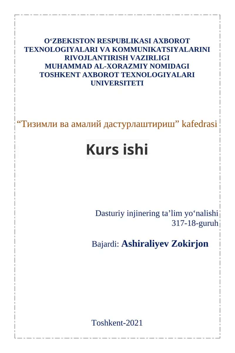 MySQL haqida boshlang’ich tushunchalar 1