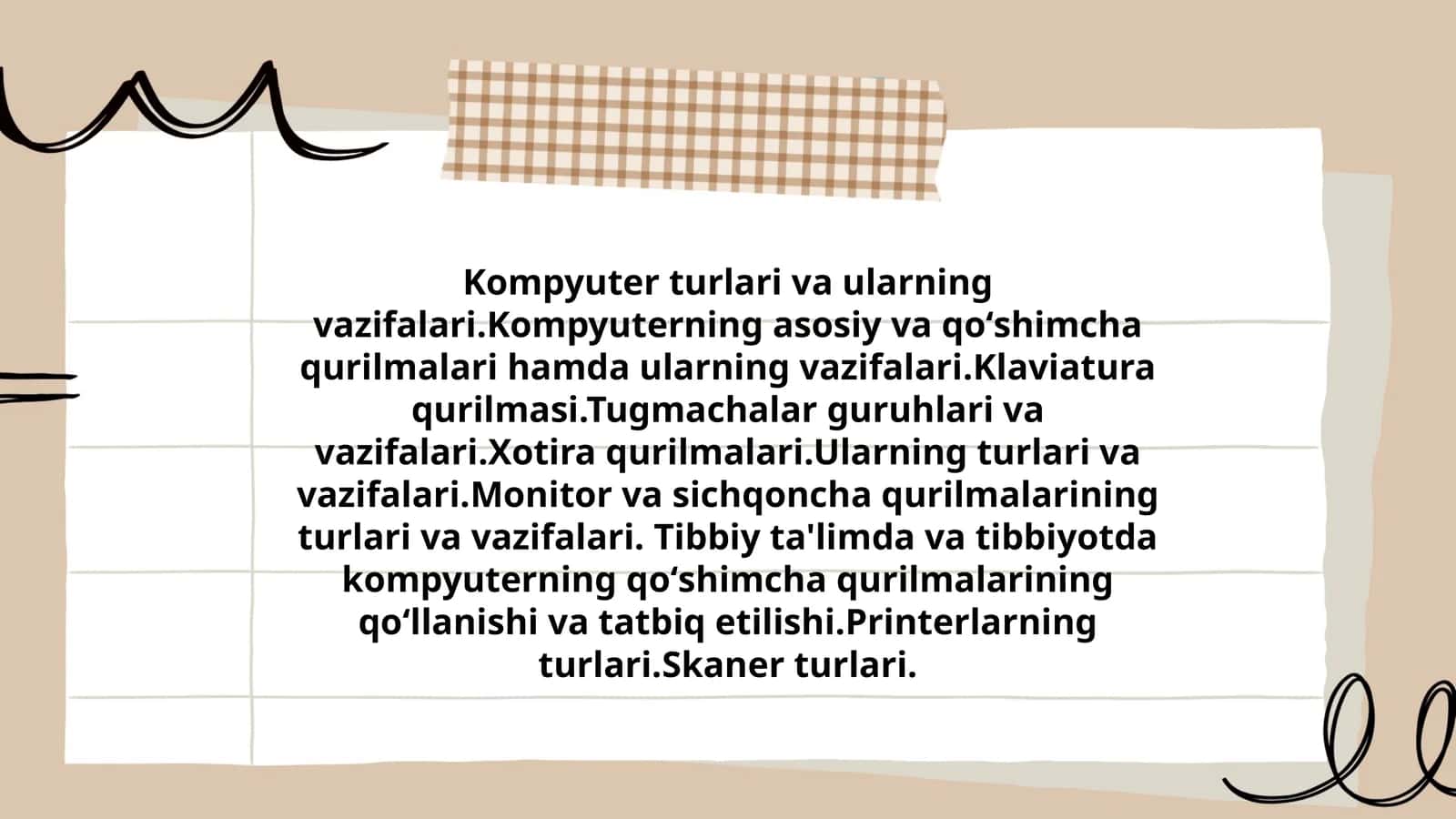 Kompyuter turlari va ularning vazifalari 1