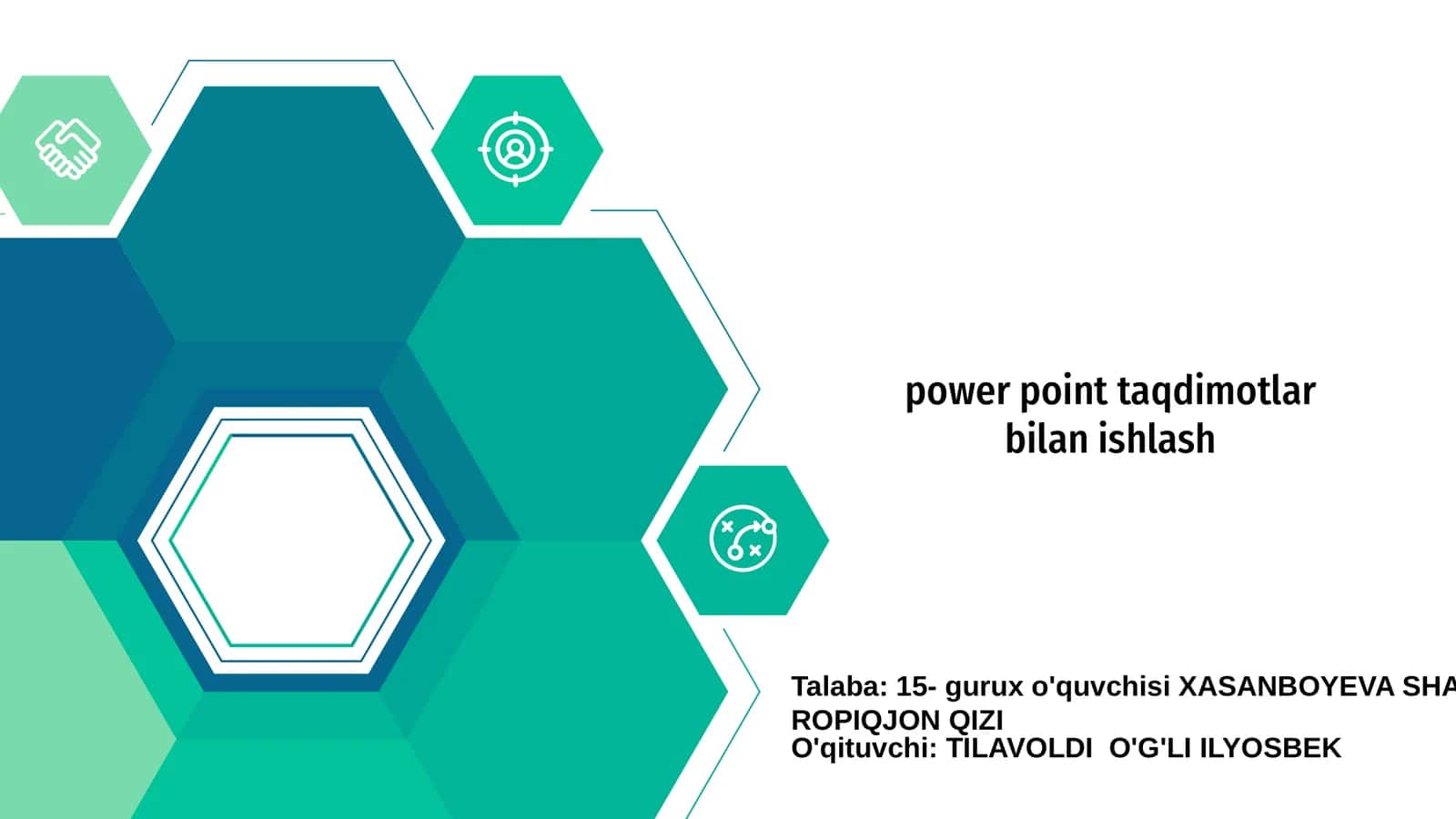 PowerPoint Taqdimotlar Bilan Ishlash 1