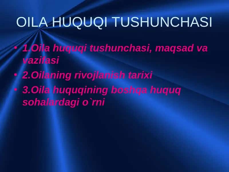 OILA HUQUQI TUSHUNCHASI 1