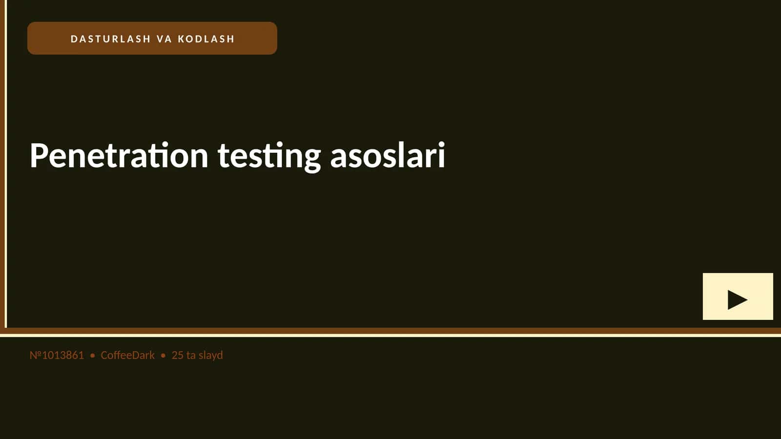 Penetration testing asoslari 1