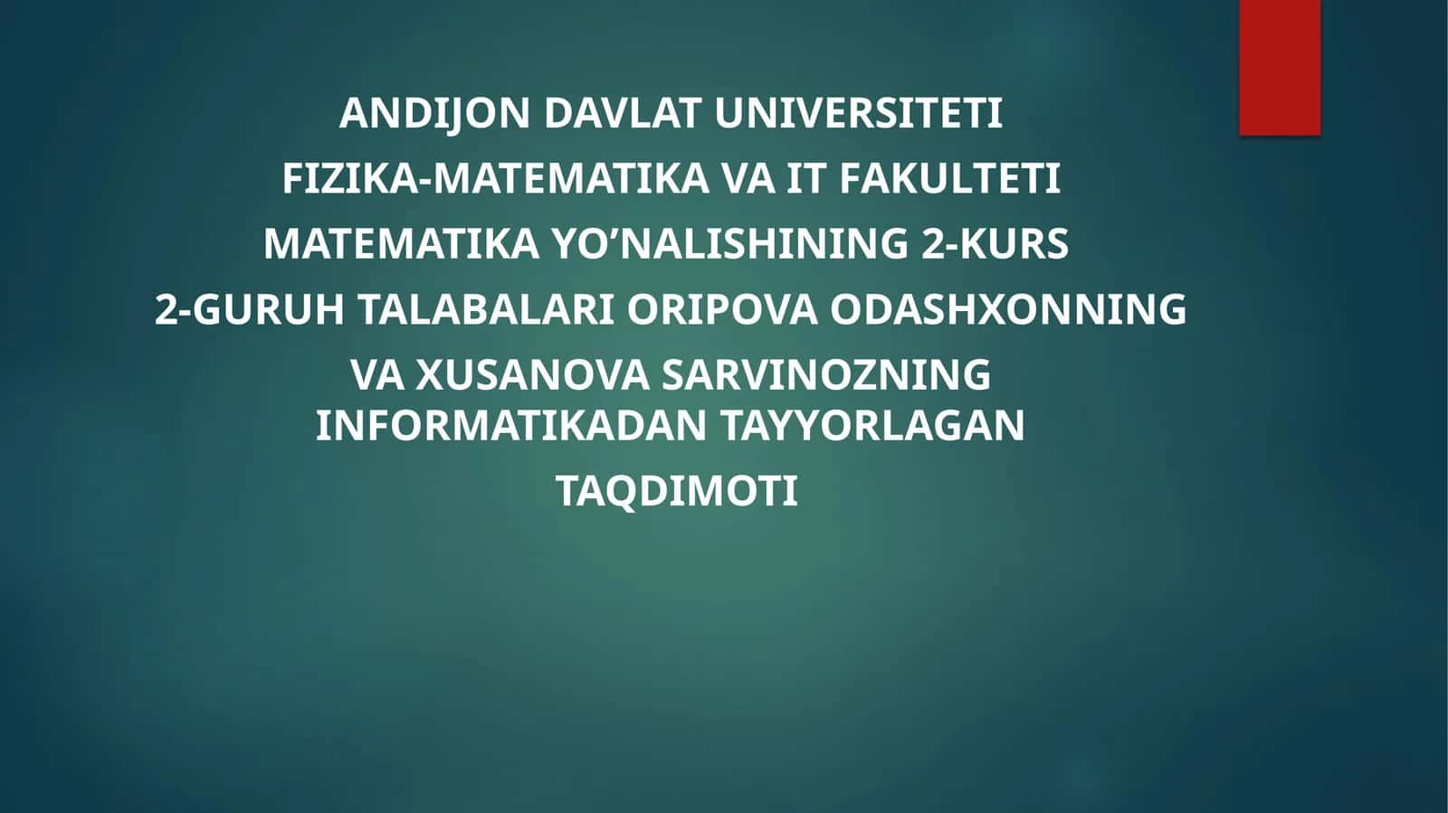 MOBIL TEXNOLOGIYALAR RIVOJLANISHI 1