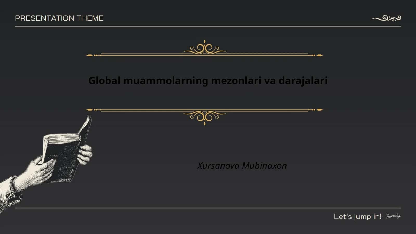Global muammolarning mezonlari va darajalari 1