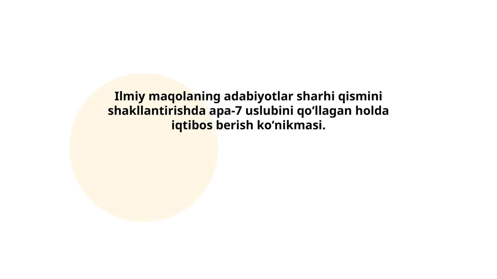 Adabiyotlar sharhi 1