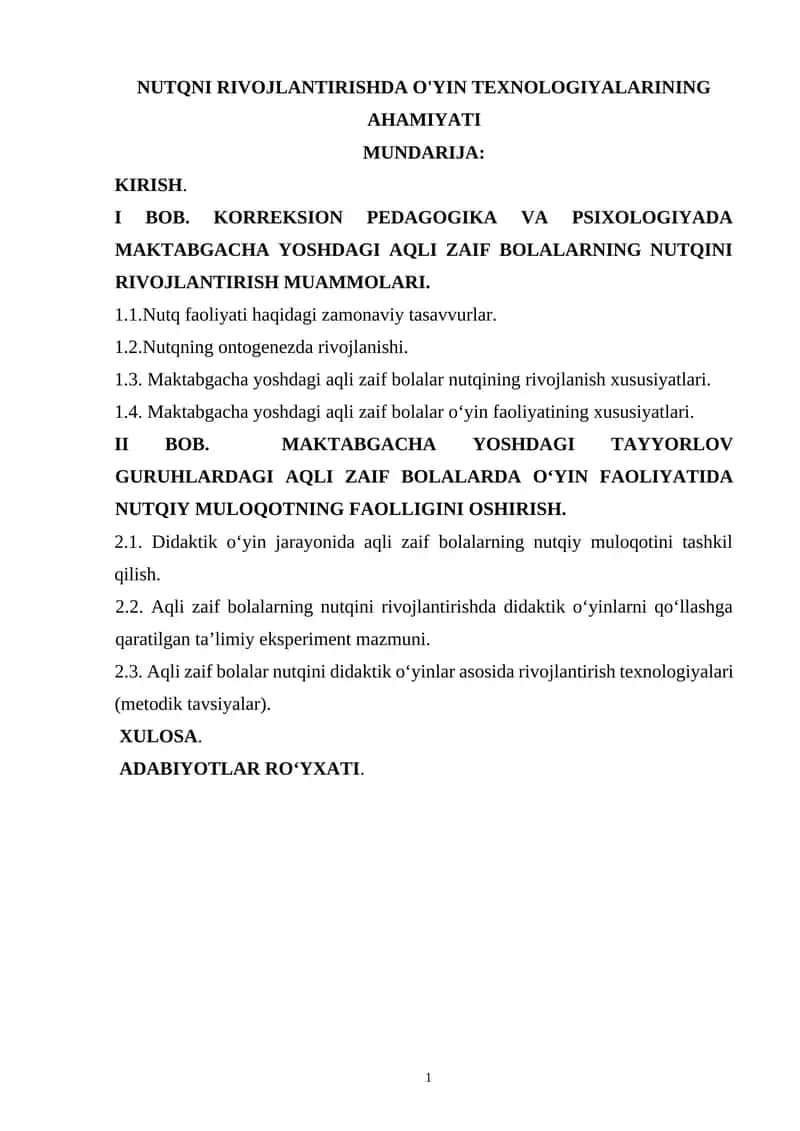 NUTQNI RIVOJLANTIRISHDA O'YIN TEXNOLOGIYALARINING AHAMIYATI 1