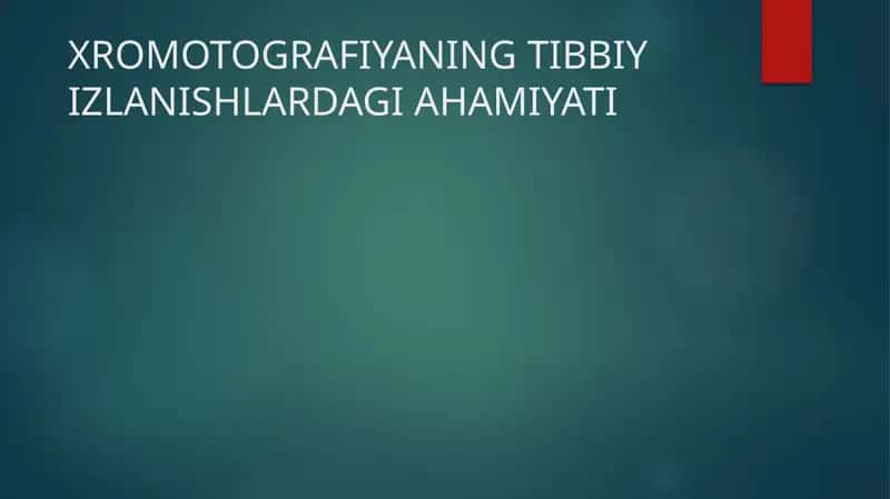 Xromatografiya 1