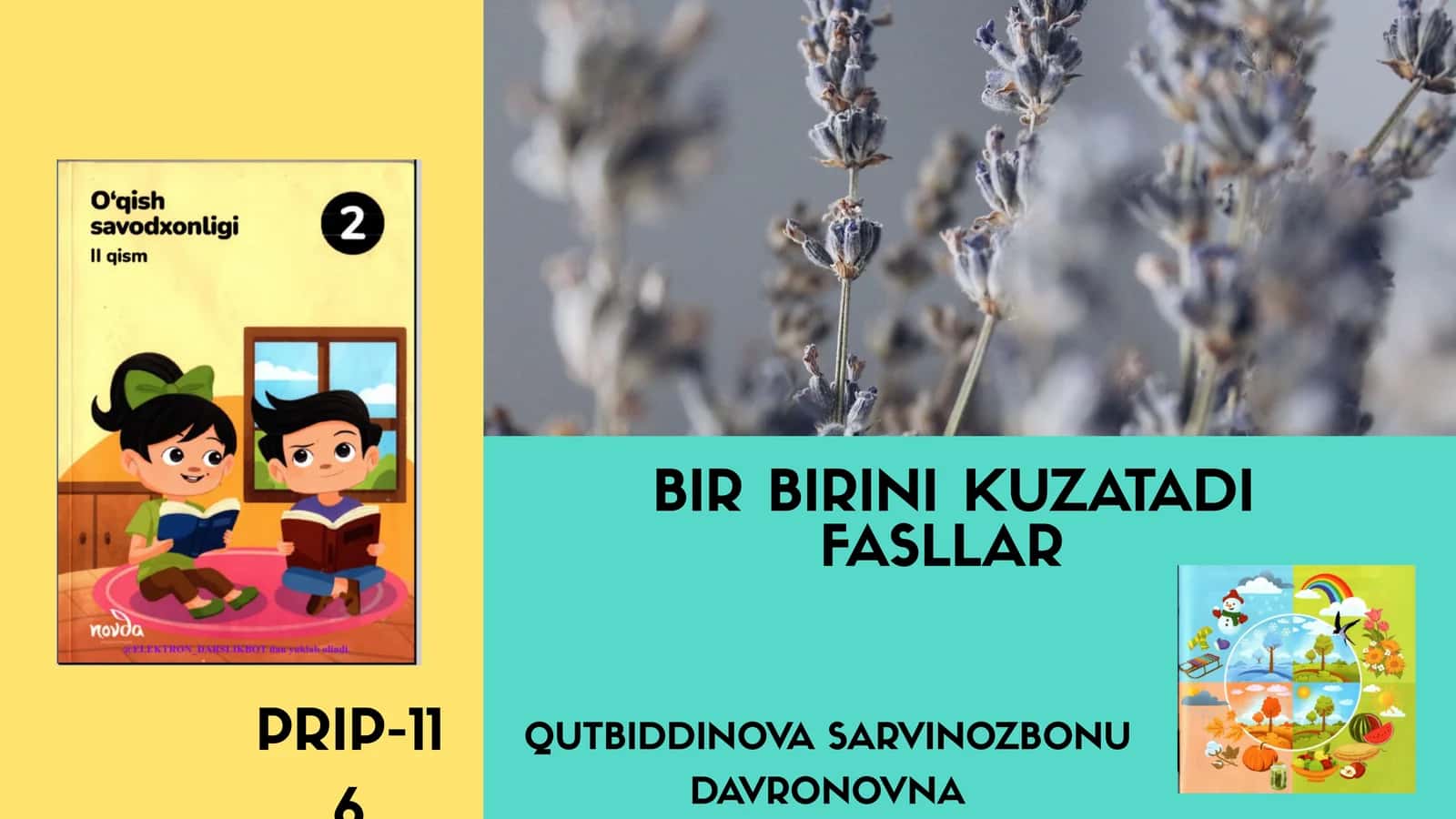 BIR BIRINI KUZATADI FASLLAR. 1