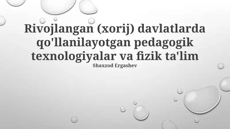 Jahon Jismoniy Tarbiya Dasturlarida Texnologiyalarni Integratsiyasi 1