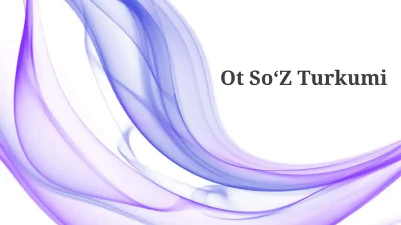 Ot SoʻZ Turkumi 1