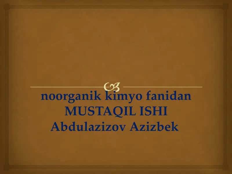Metal korroziyasi va uning qarshilash usullari 1