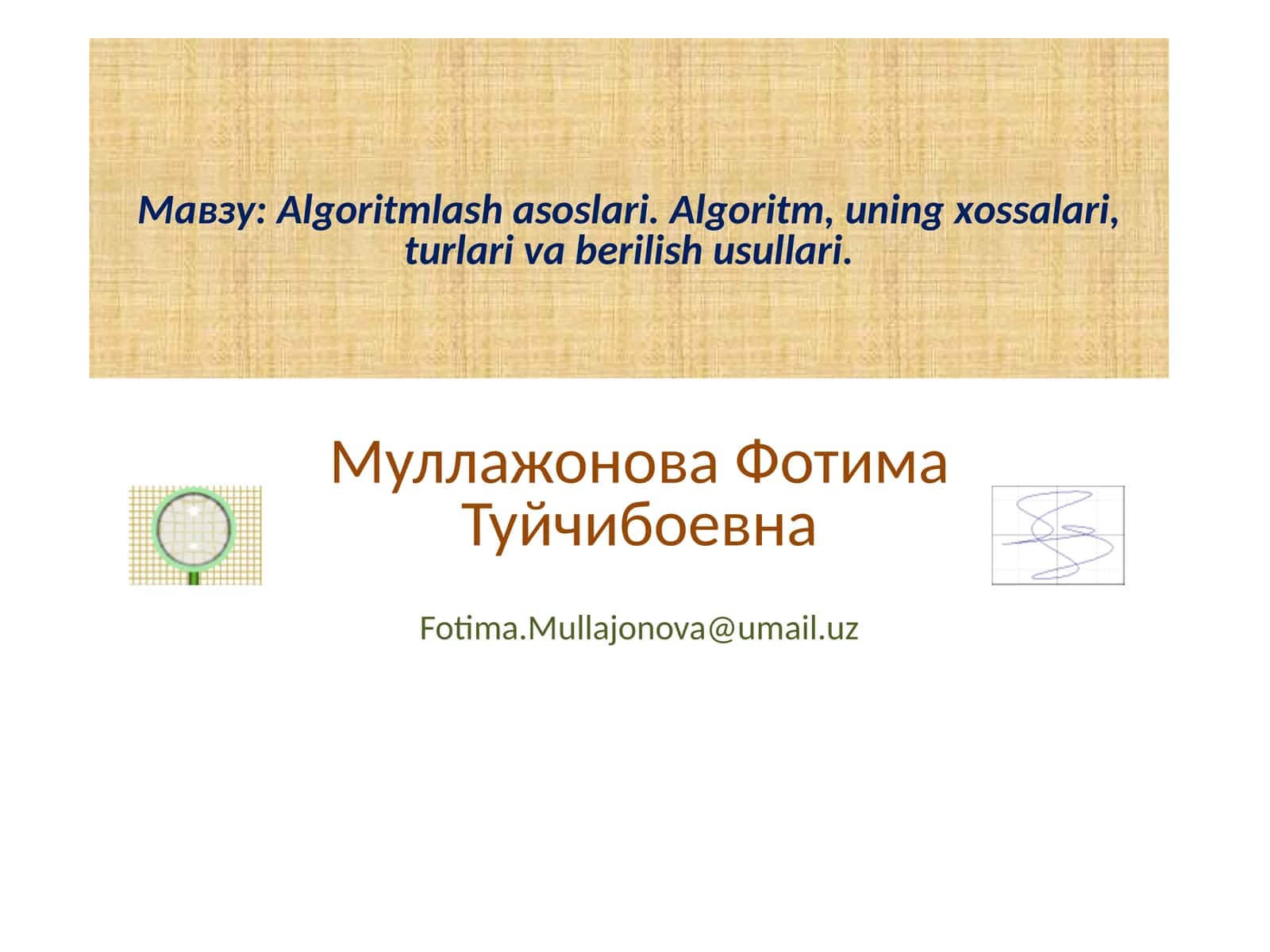 Algоritmlashasоslari 1