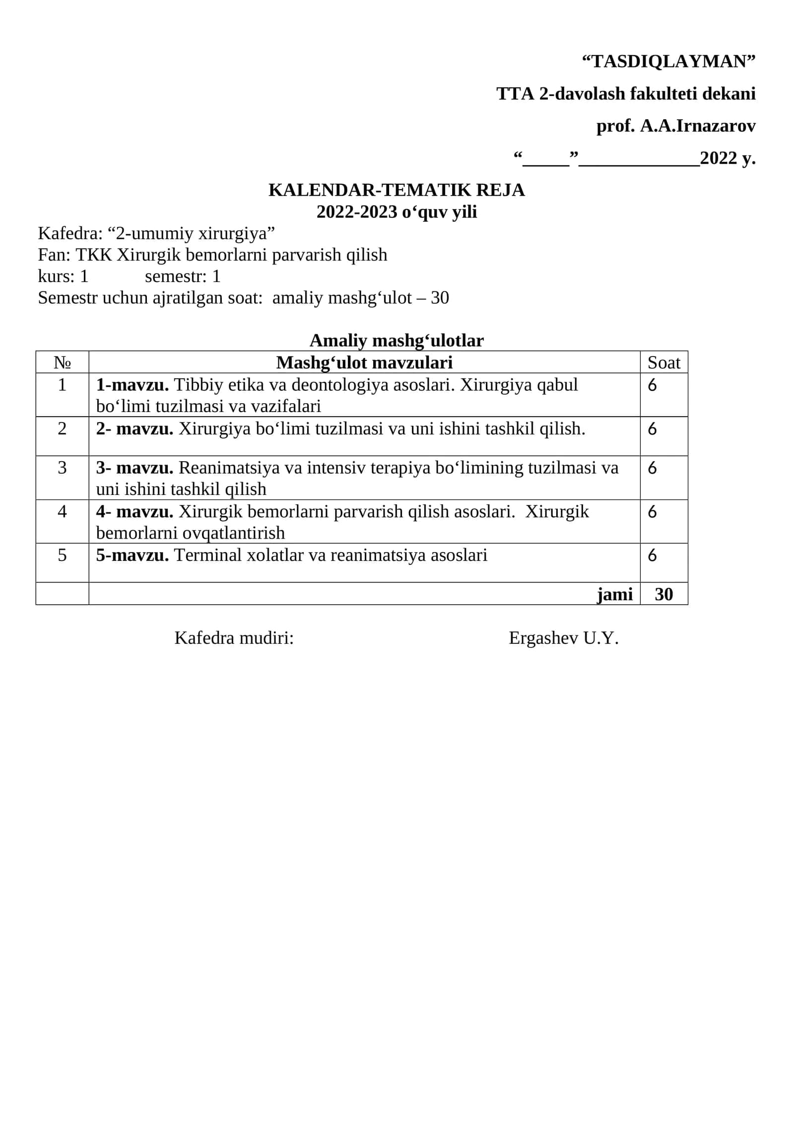 Xirurgik bemorlarni parvarish qilish 1