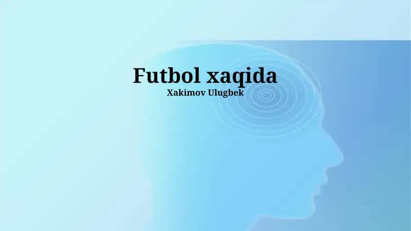 Futbol xaqida 1