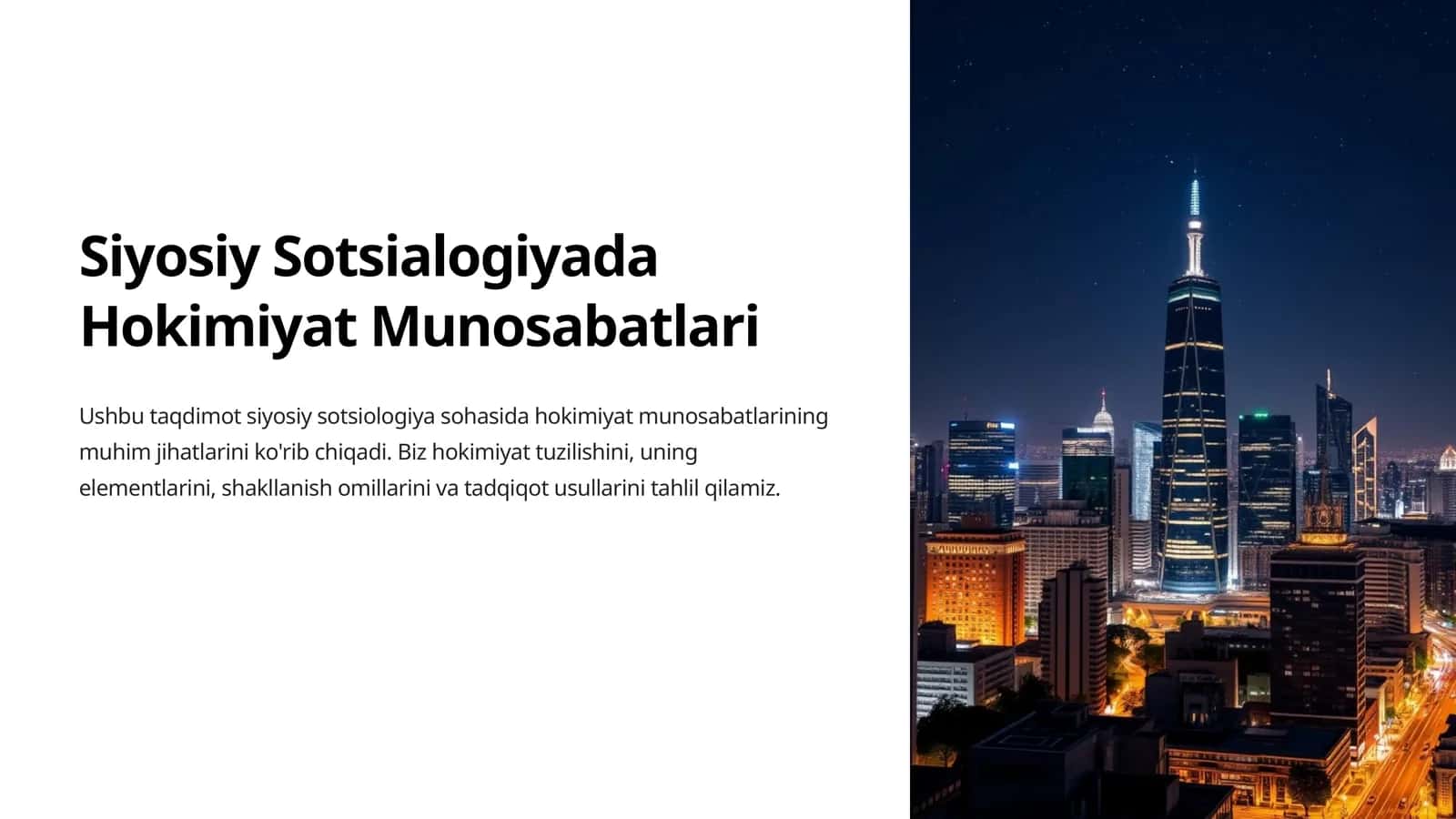 Siyosiy Sotsialogiyada Hokimiyat Munosabatlari 1