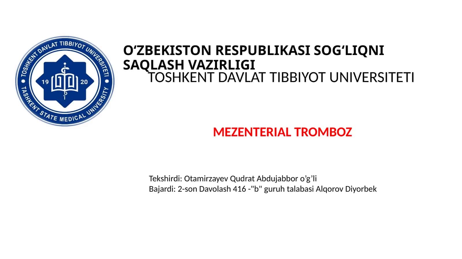 MEZENTERIALTROMBOZ 1