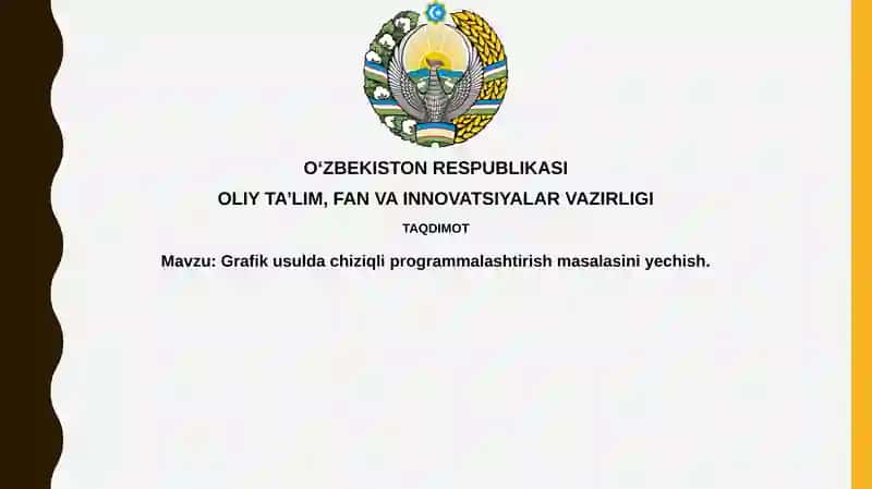 Chiziqli Dasturlash