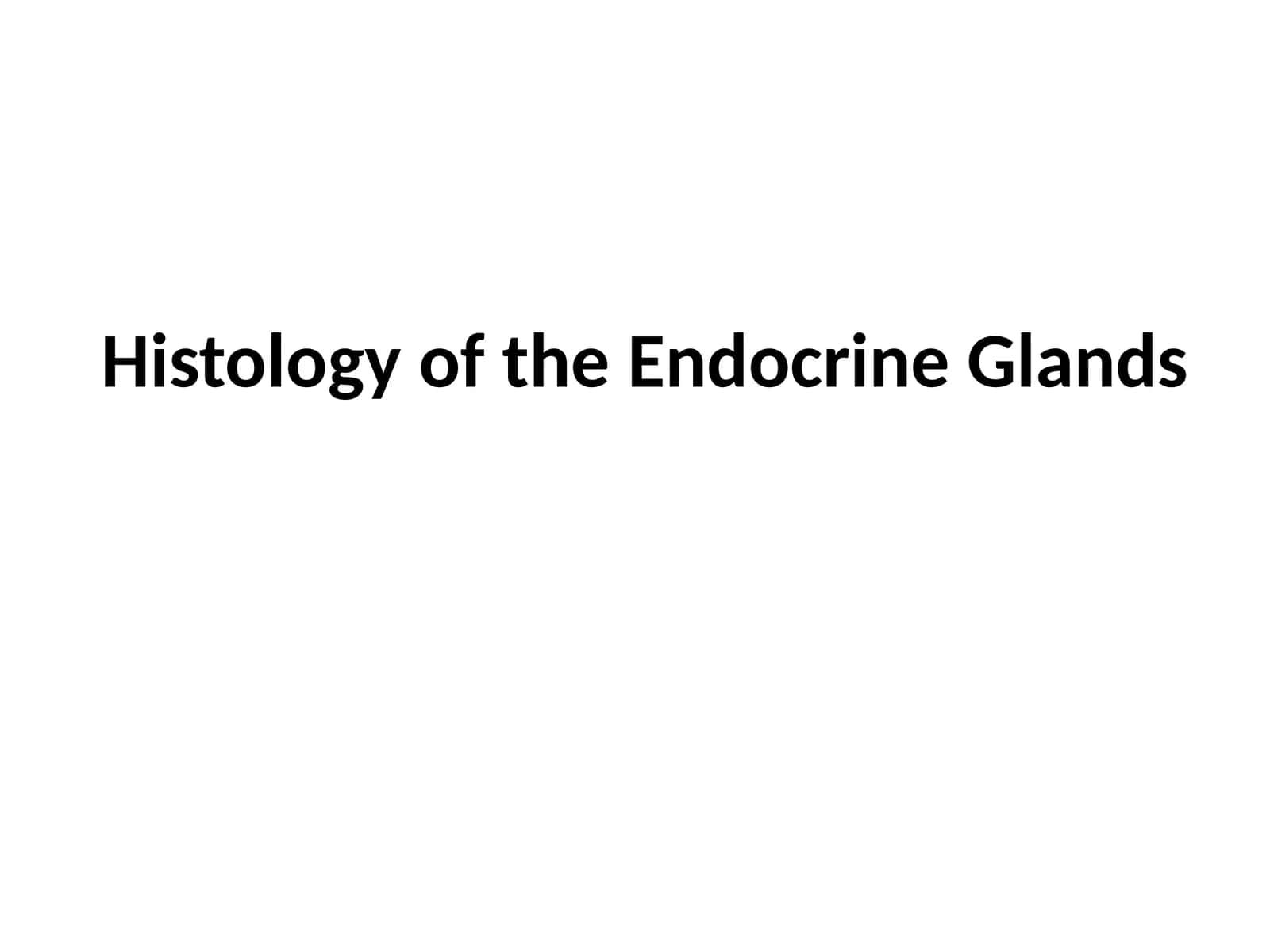 Endocrine glands histology 1