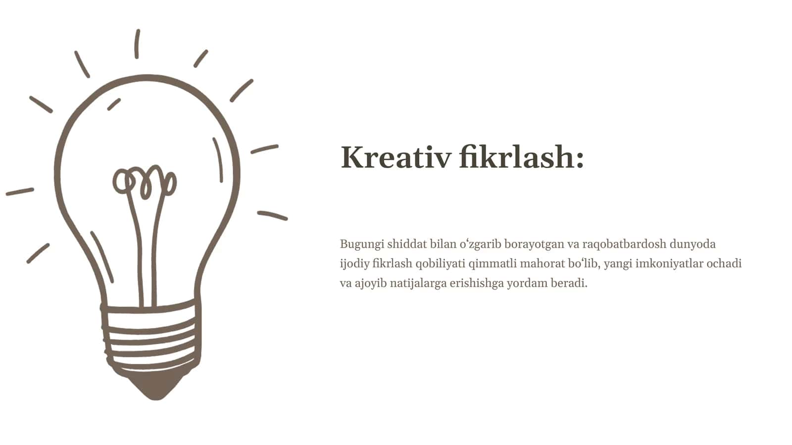 Kreativfikrlash 1