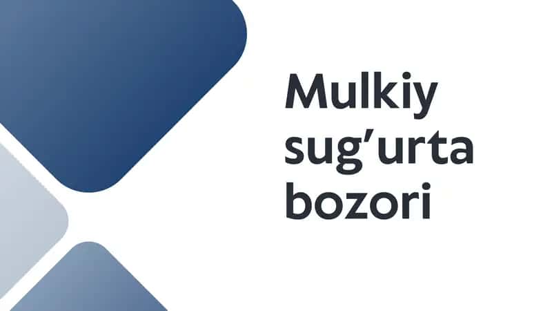 Mulkiy sug’urta bozori 1