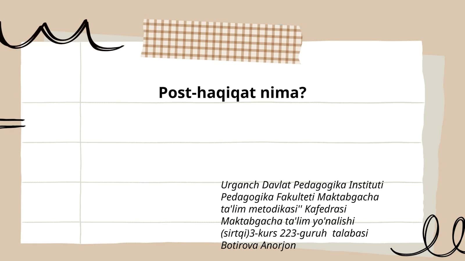 Maktabgacha ta'lim metodikasi 1