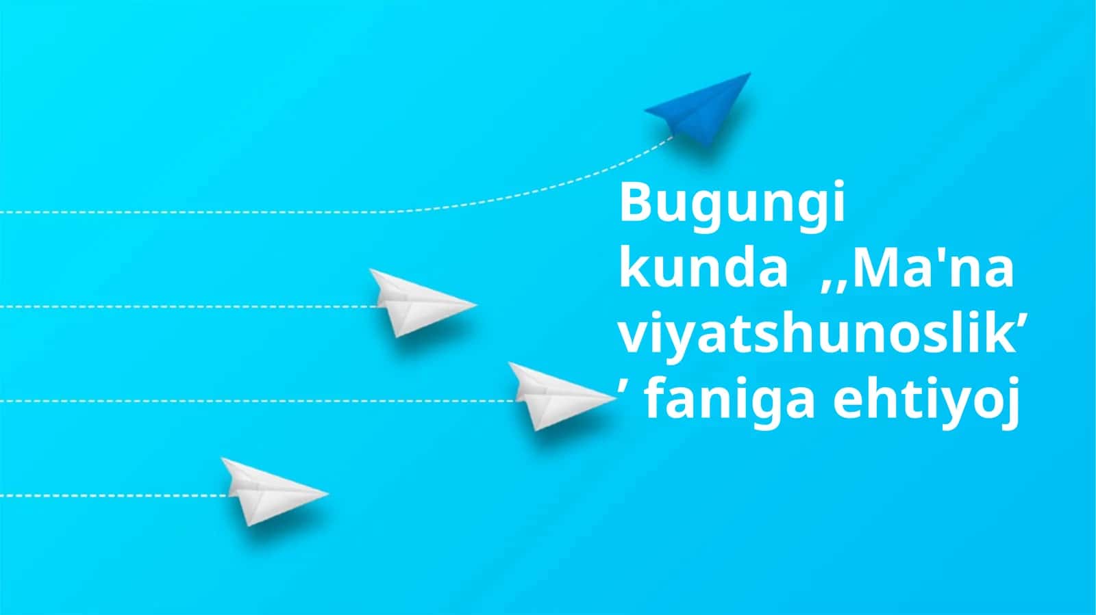 Ma'naviyatshunoslikʼʼ faniga ehtiyoj 1