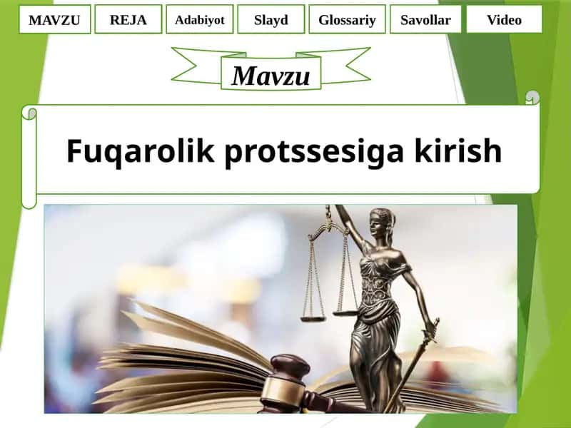 Fuqarolik protsessual huquqi tushunchasi 1