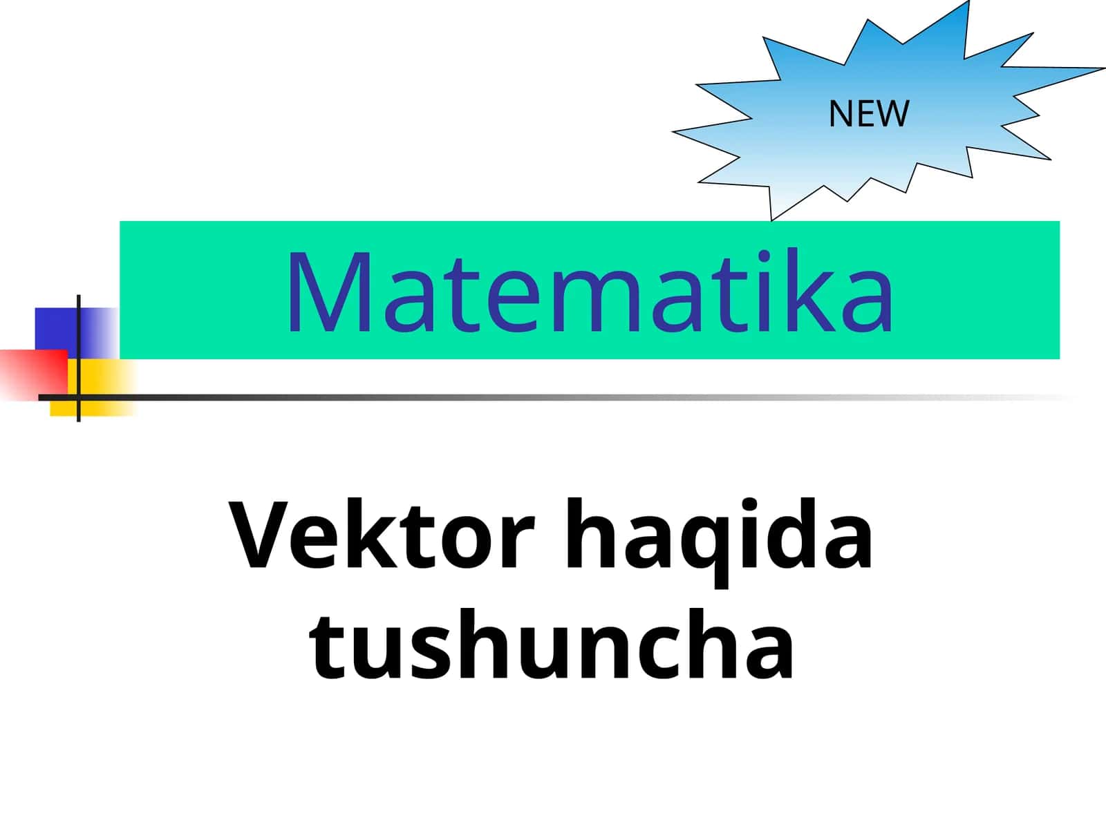 Matematika 1