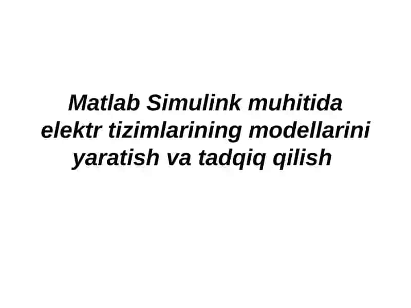 MATLAB Simulink