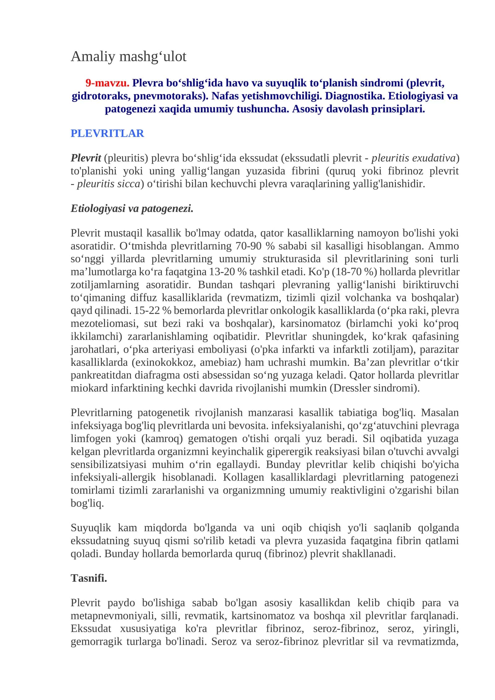 Plevritlar 1