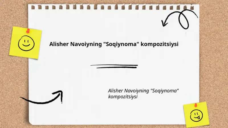 Alisher Navoiyning "Soqiynoma" kompozitsiysi 1