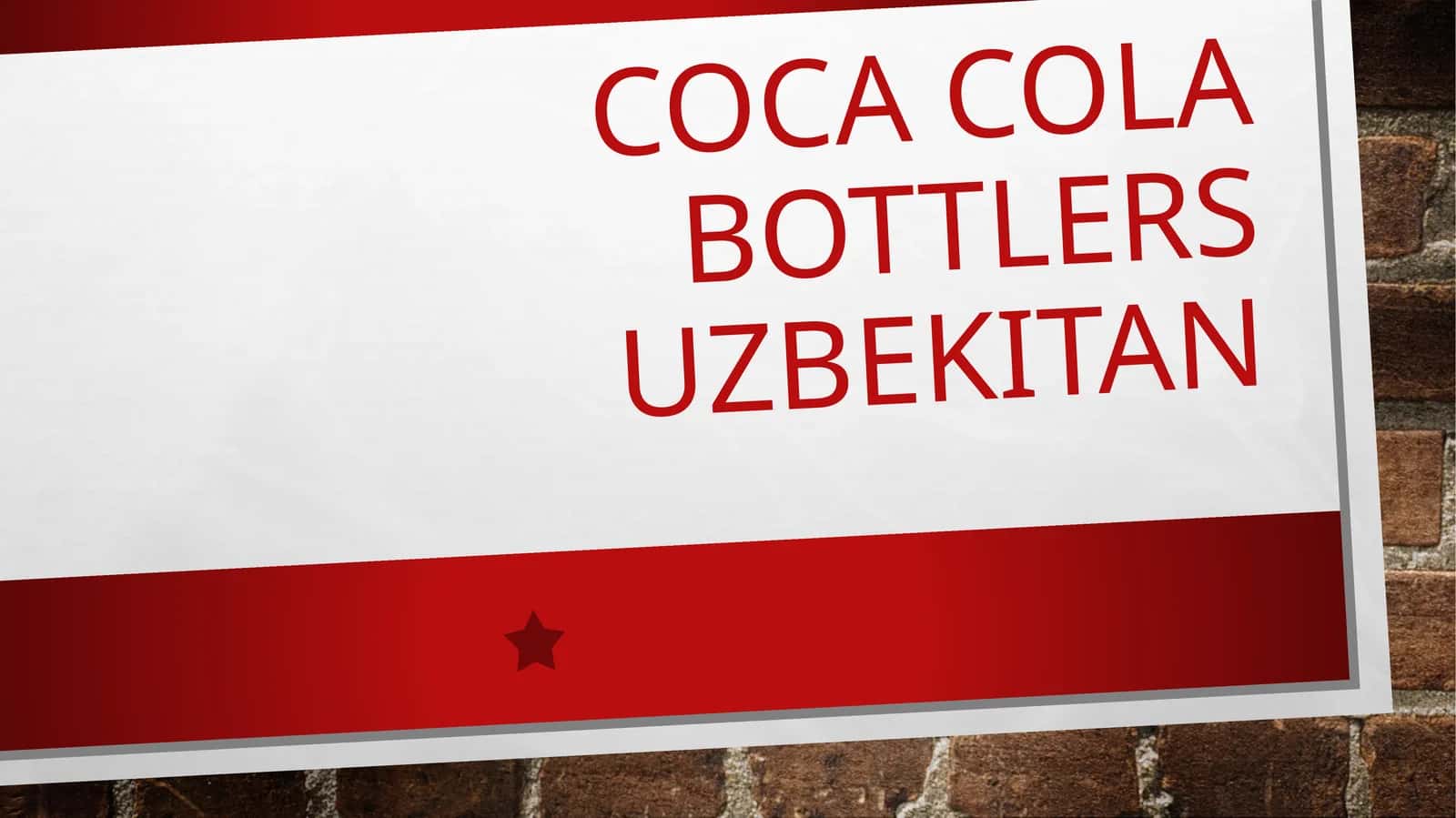 Coca Cola Bottlers Uzbekitan 1