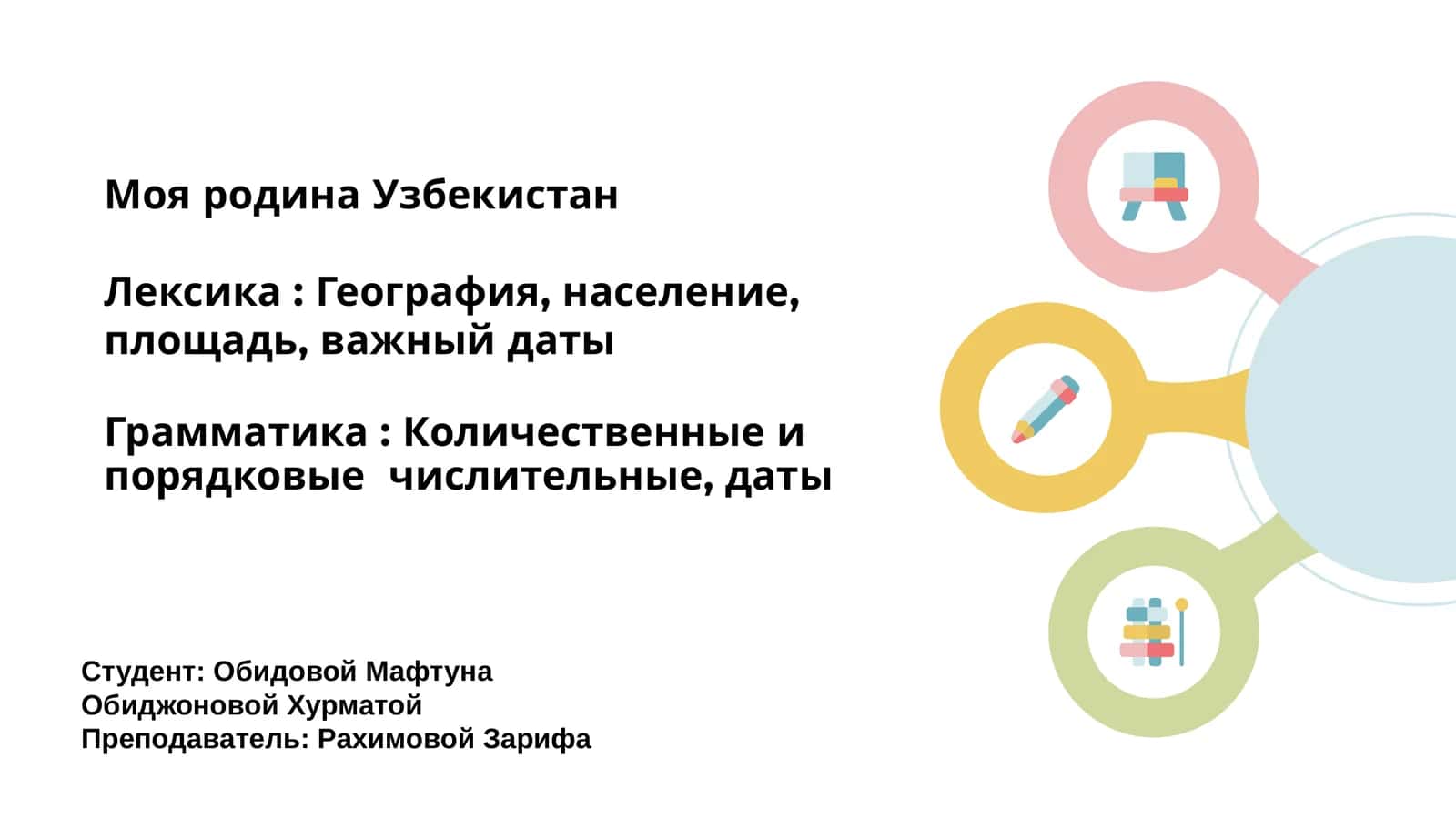 Моя родина Узбекистан 1